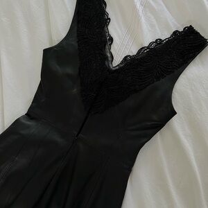 Leather Lace Dress